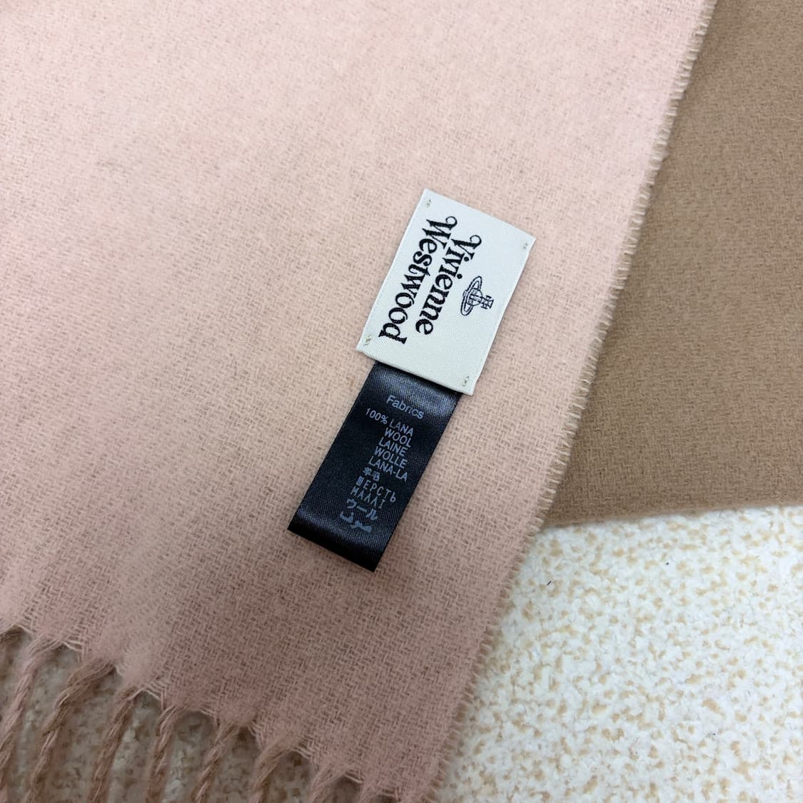 비비안웨스트우드 리버시블 빅로고 울 머플러 상품이미지6