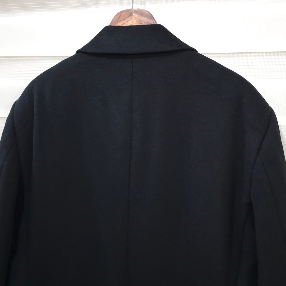 일본 Balestrino 울 캐시미어 싱글 롱코트- L 상품이미지6