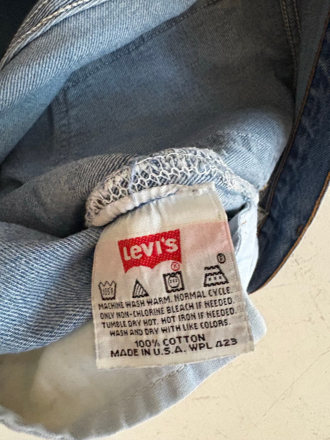 90‘s vtg Levis 501 USA Denim pant. 상품이미지6