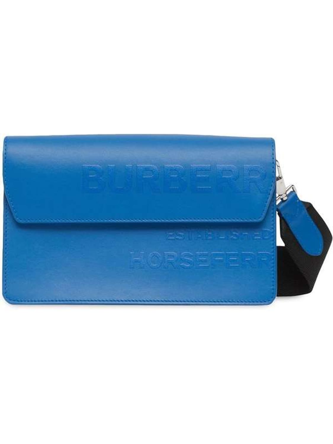 버버리 호스페리 로고 프린트 블루 레더 크로스 미니백 상품이미지1