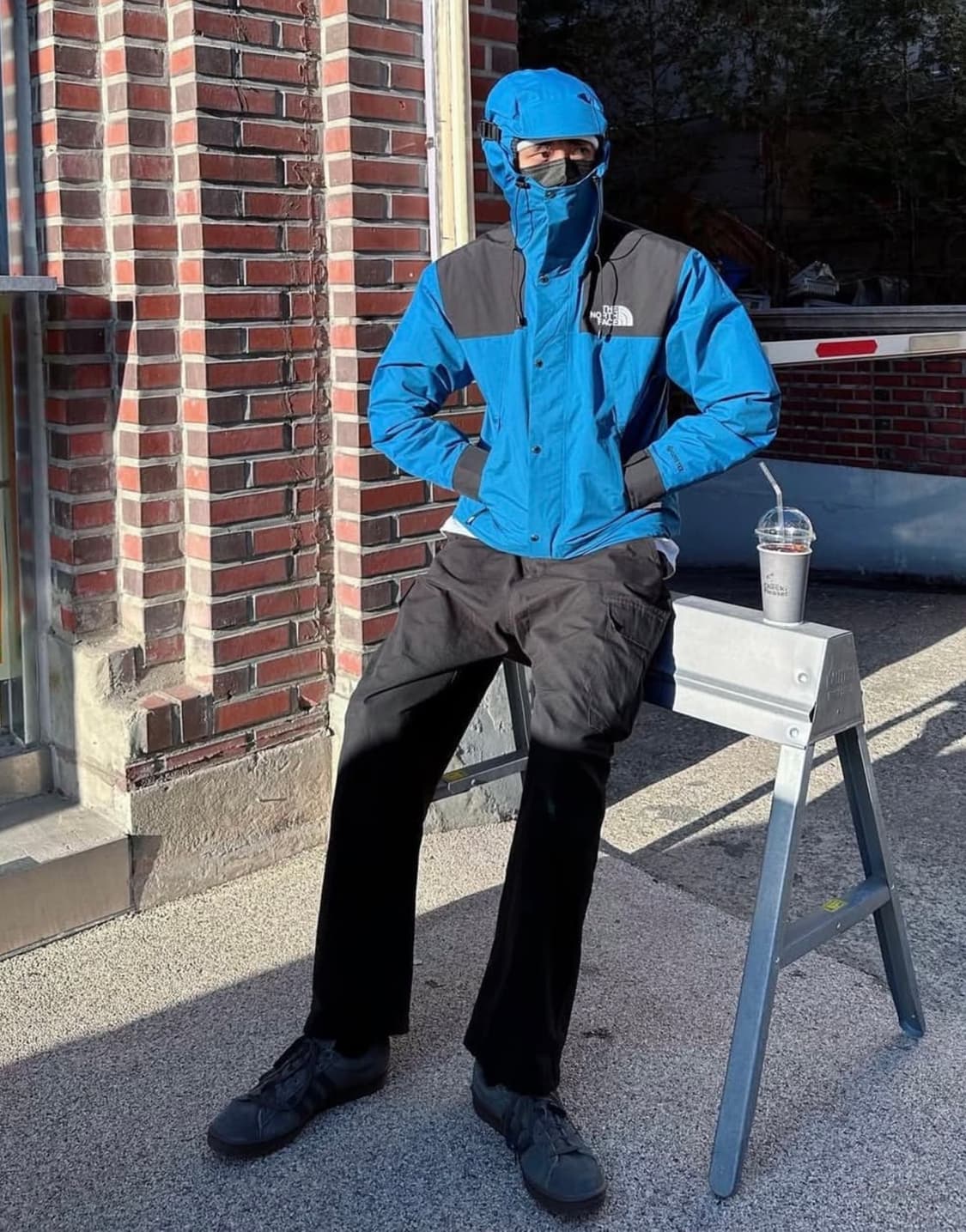 노스페이스 1990 마운틴 자켓 L/100 고어텍스 주우재 착샷 상품이미지10