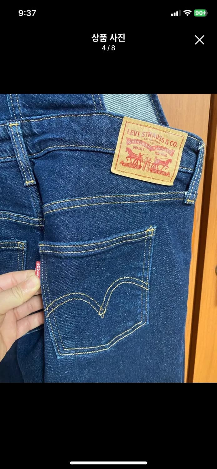 [LEVIS] 여성용 리바이스 데님 오버롤 S사이즈 상품이미지4