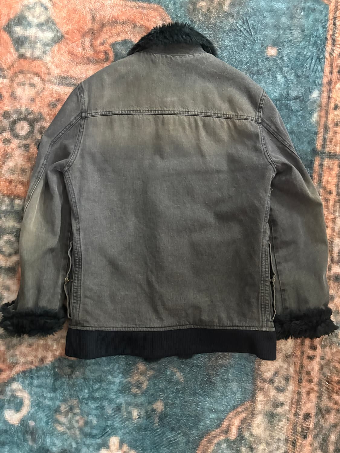 TTF✳️공용)2000’s PPFM 하이넥 데님 퍼 자켓 상품이미지8