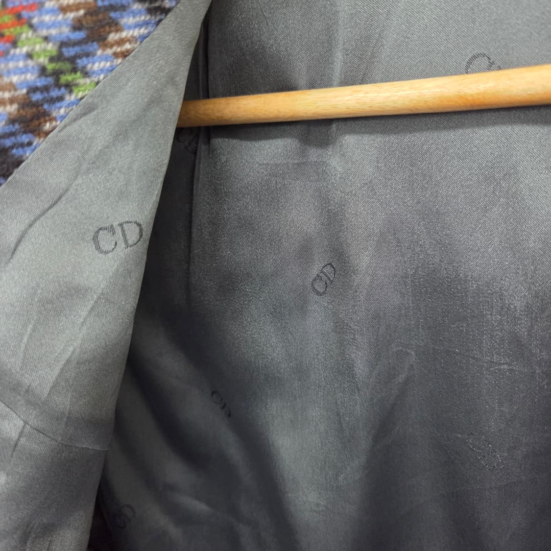 크리스찬디올 체크 울 자켓 남L 상품이미지4