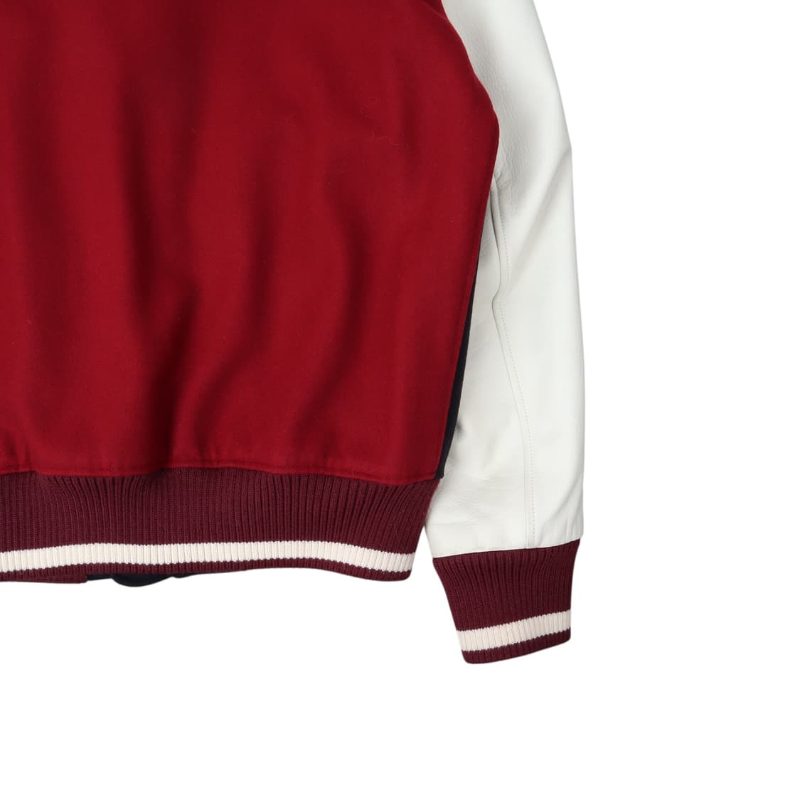 라코스테 카우레더 울 바시티 자켓 상품이미지7