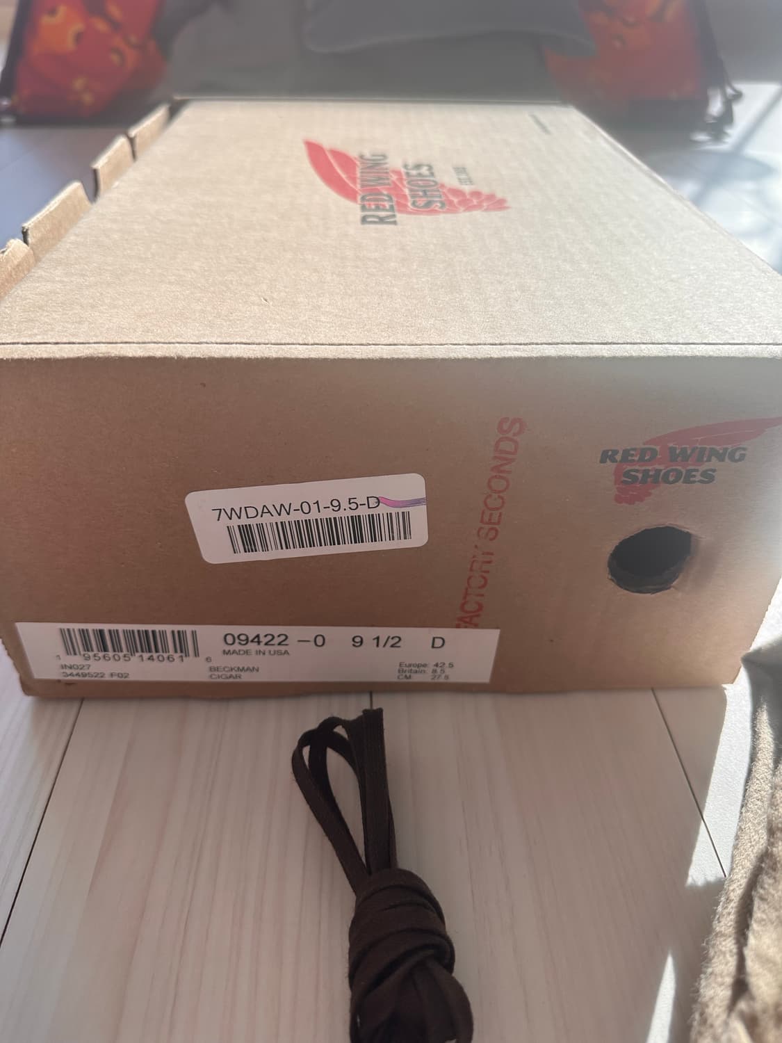 레드윙 벡맨 시가 9422 US9.5 275mm 상품이미지5