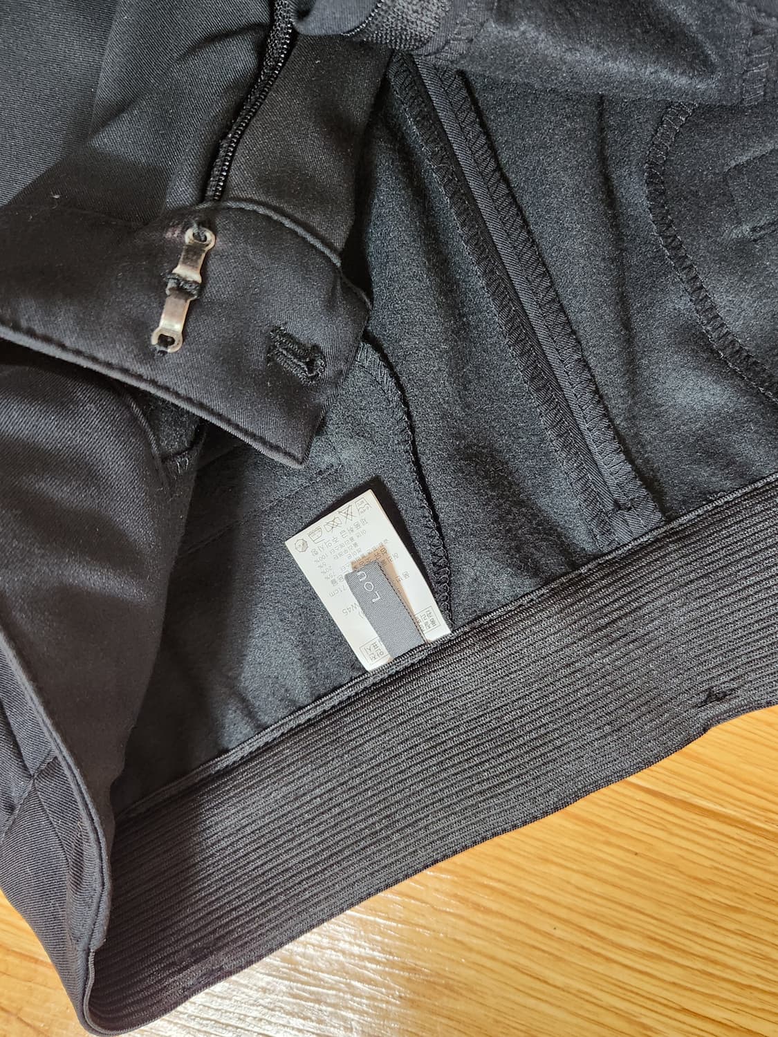 LOUISEN 검정색 기모 슬랙스 바지 28 상품이미지4