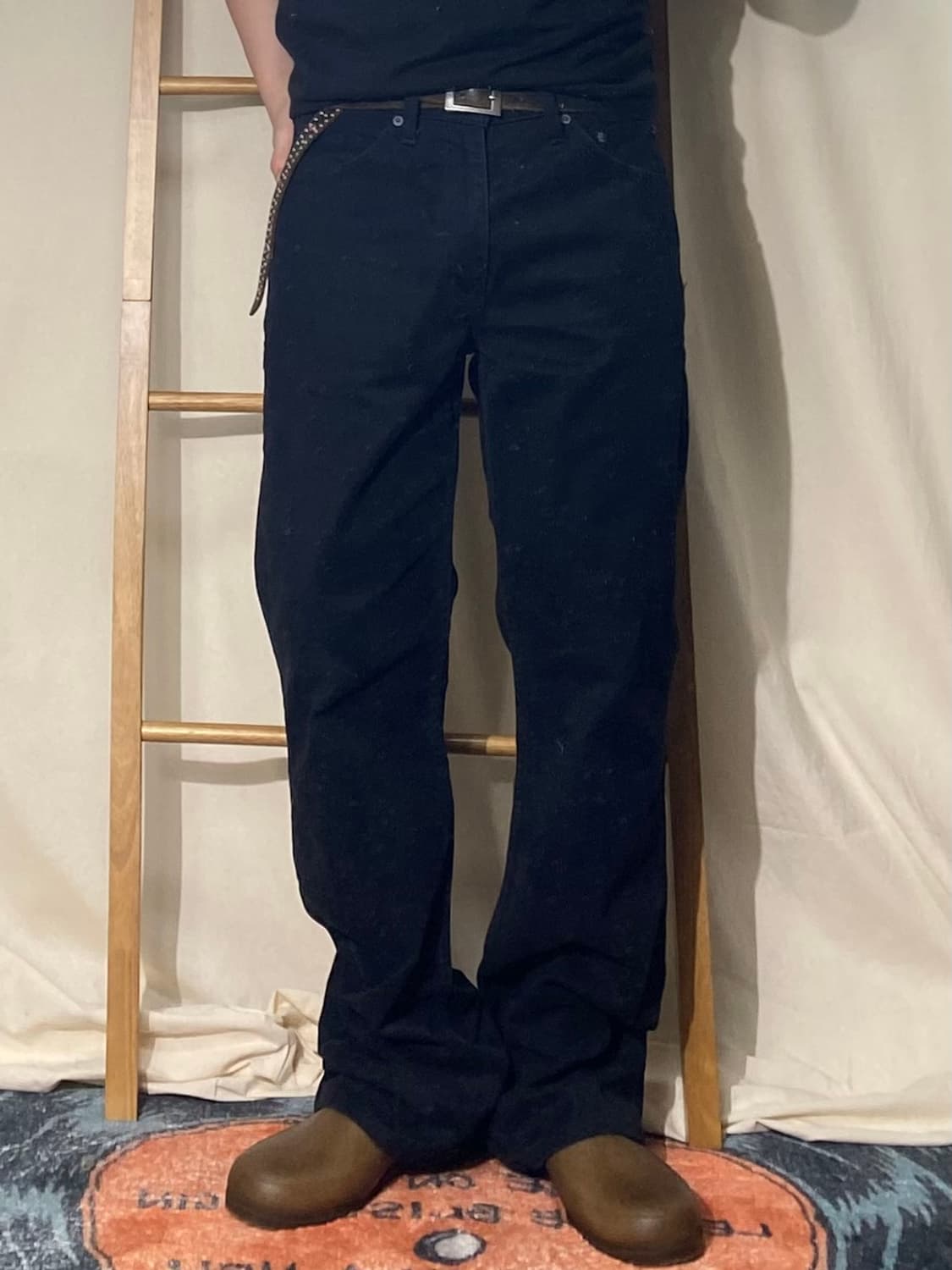 [31] 00s Levi's 517 리바이스 흑청 부츠컷 데님팬츠 상품이미지8