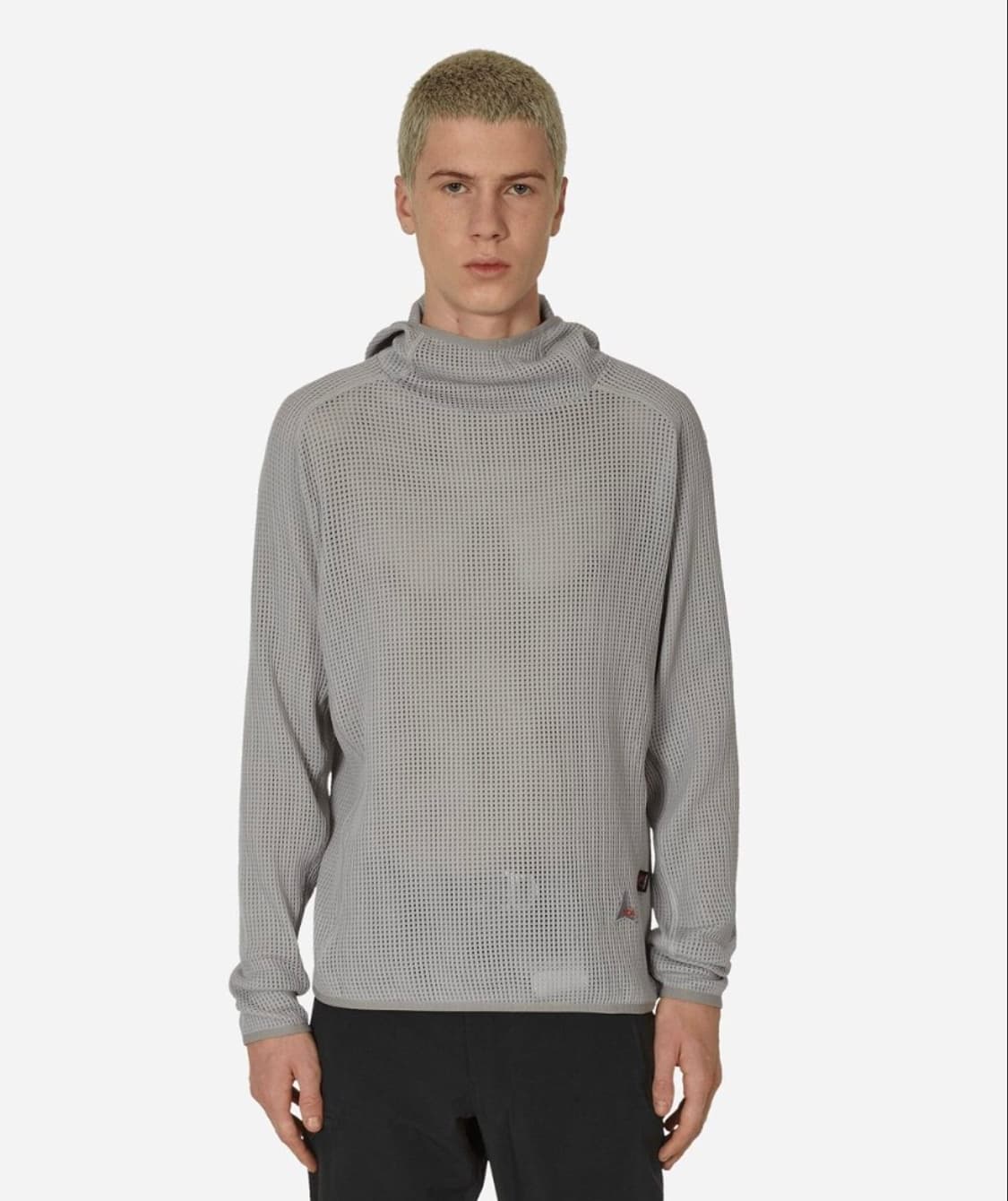 Roa Mesh Hoodie in Gray 로아 매쉬 후드 상품이미지1