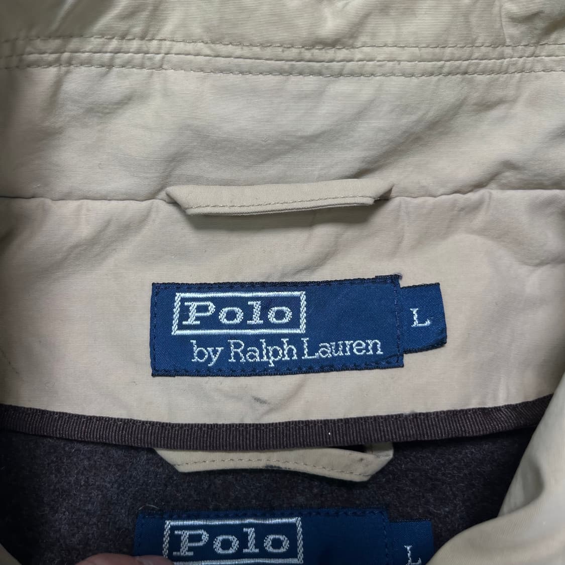 100 폴로 랄프로렌 코튼 싱글 코트 상품이미지3