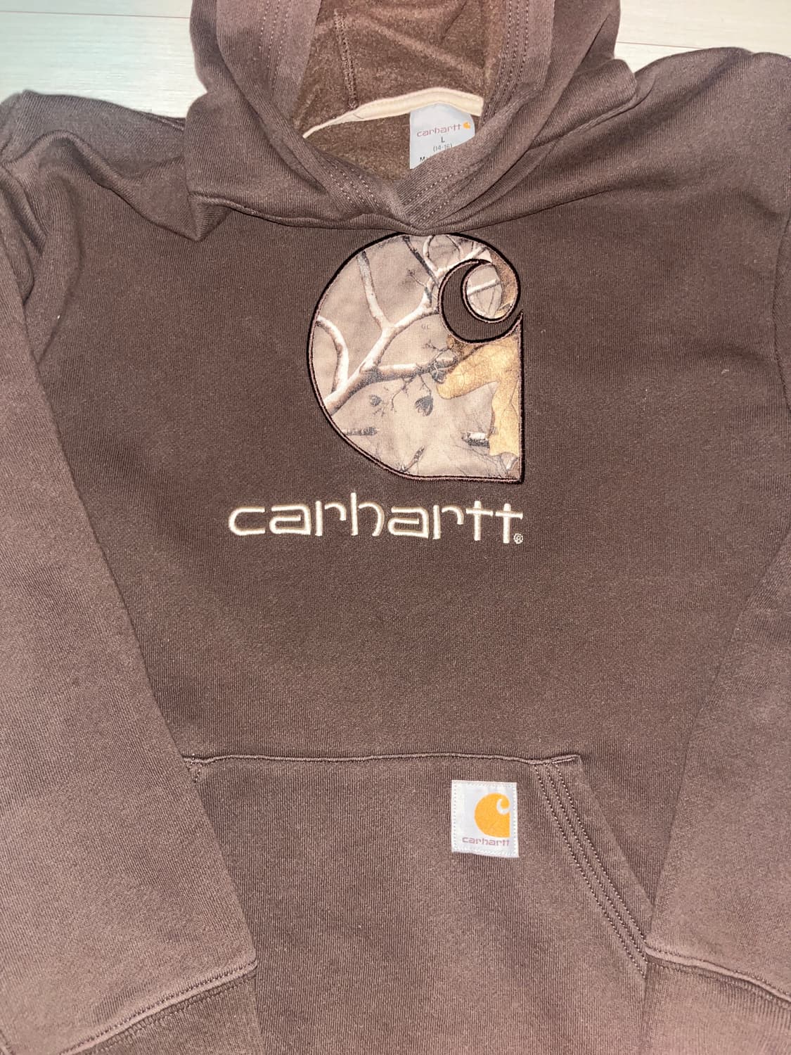 칼하트 브라운 후드티 상품이미지3