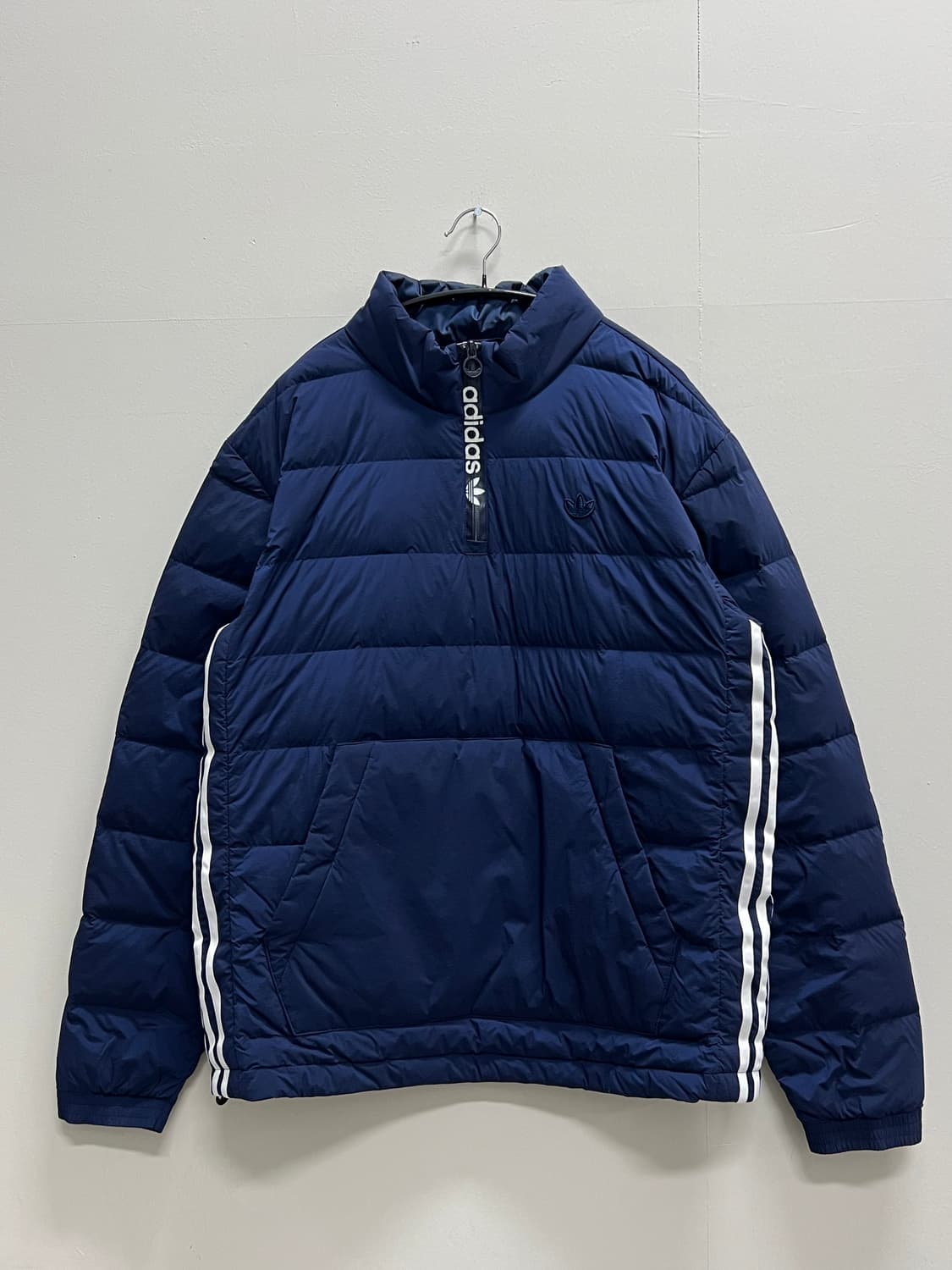 아디다스 덕다운 하프집 패딩 아노락 네이비 상품이미지2