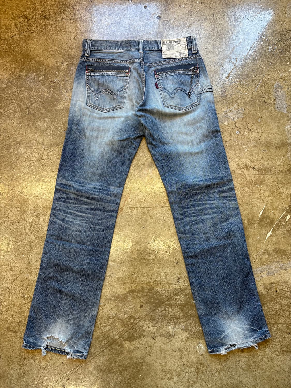 에드윈 빈티지 블루트립 503 워싱 데님 상품이미지7
