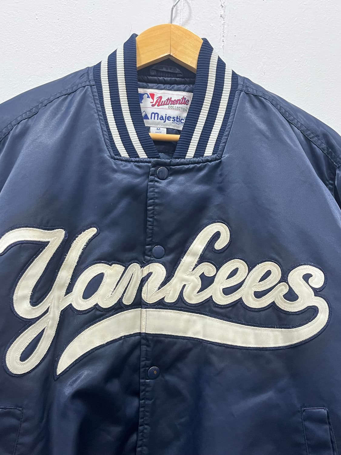 마제스틱 뉴욕 양키스 성조기 바시티 자켓 누빔 M 95-100 상품이미지4