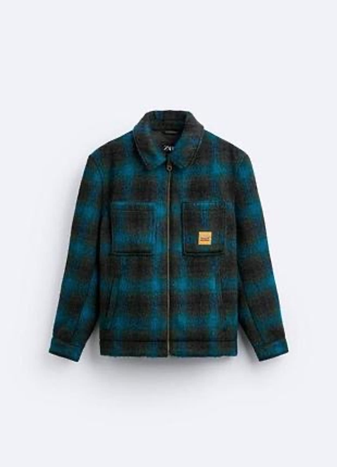 ZARA 자라 체크 플라넬 집업 자켓 S 상품이미지2