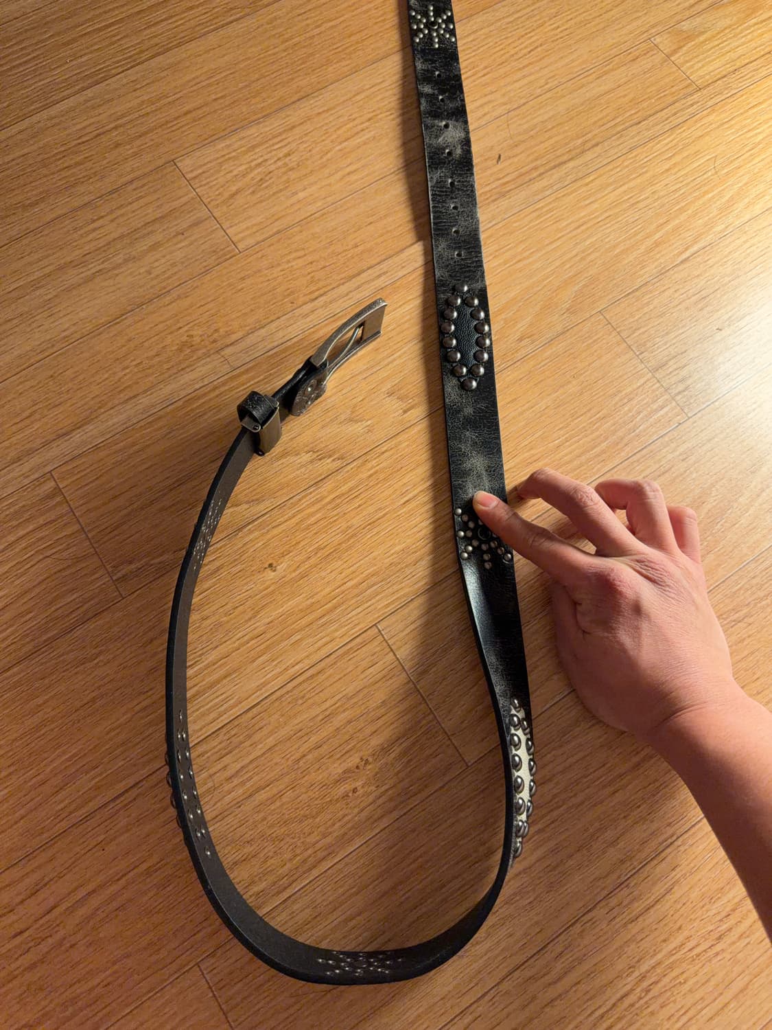 Made in japan, 레더 스터드 벨트. 상품이미지4