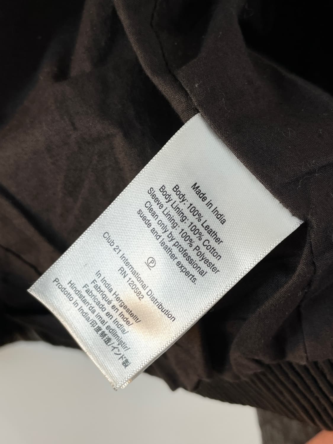 Dkny 하이넥 레더 자켓 상품이미지10