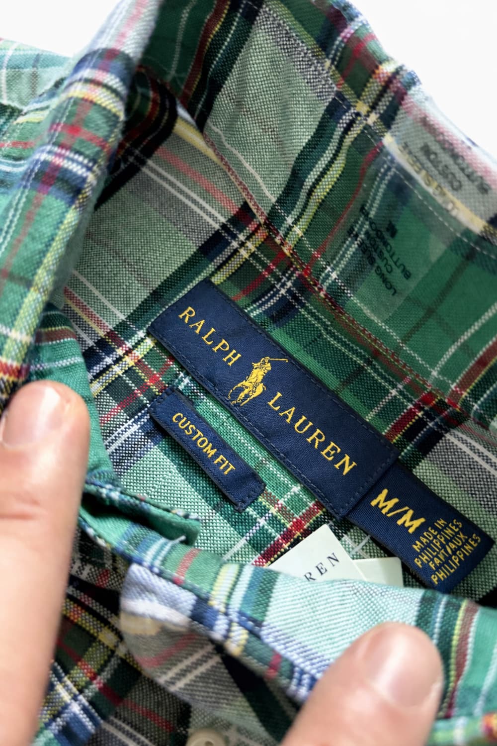 폴로 랄프로렌 옥스포드 체크 셔츠 M 새상품 상품이미지7