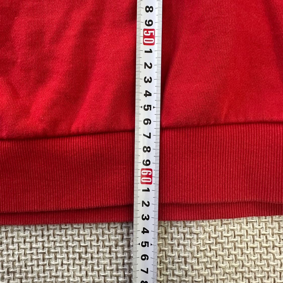 L 게스 엠보 로고 레드 후드티 0423D 상품이미지6