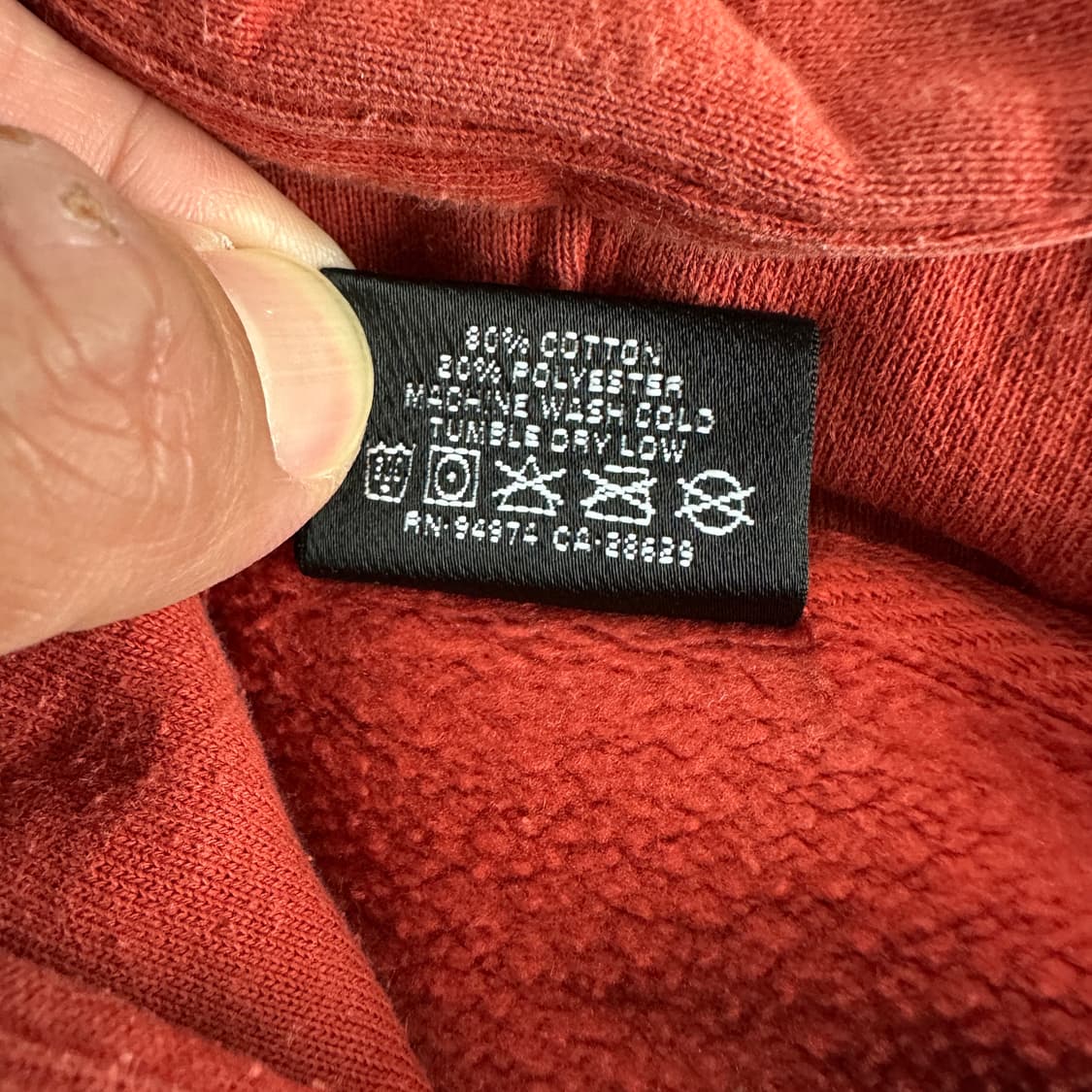 Stussy 스투시 피그먼트 오렌지 스탁 후드티 상품이미지6