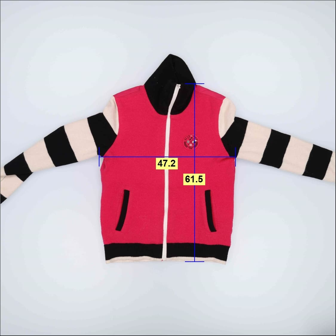 95 엘르 여성 방풍 니트집업 0325H1 상품이미지6