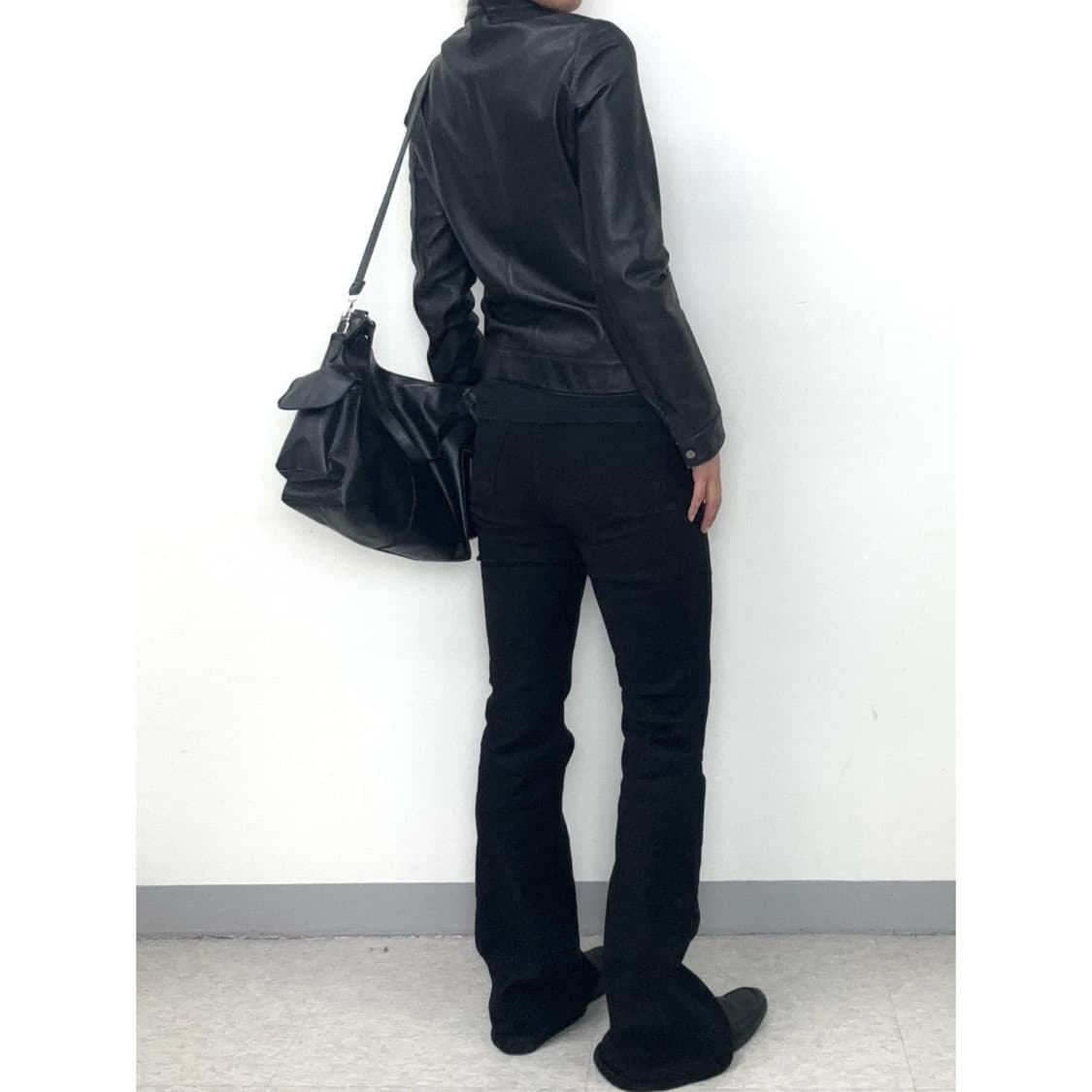 빈티지 블랙 리얼 레더 가죽 자켓 상품이미지4