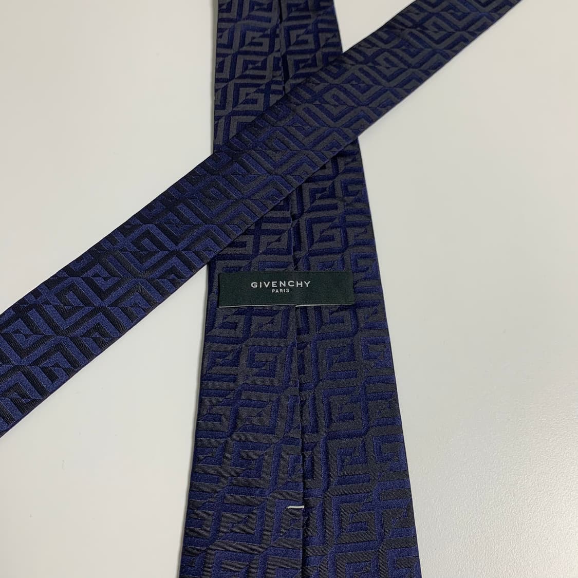 지방시(GIVENCHY) 신형 다크네이비 모노그램 명품넥타이 최상급 상품이미지5