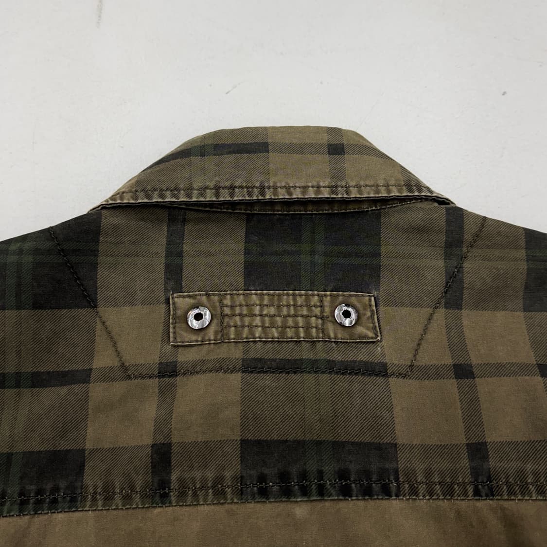 JPN 제팬 체크 배색 그런지 셔츠 상품이미지5