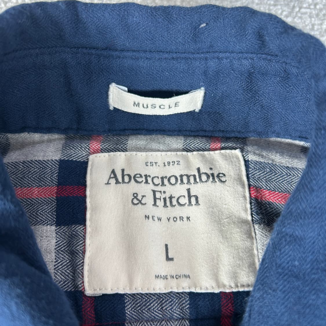 아베크롬비 네이비 셔츠 L 상품이미지2
