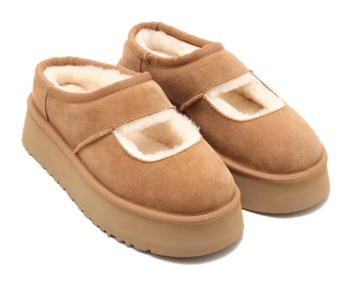 UGG 미국어그 메리제인 플랫폼 퍼 슬립온 상품이미지1