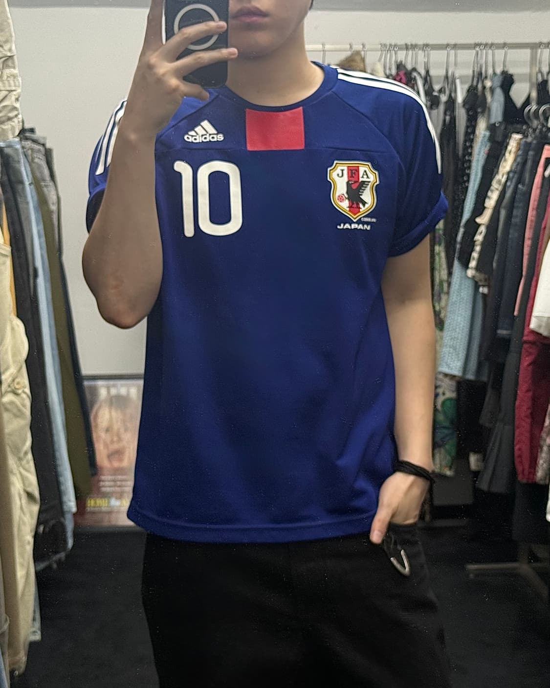 아디다스 일본 재팬 09-10 축구 사커 반팔 유니폼 L 100 레플리카 상품이미지1