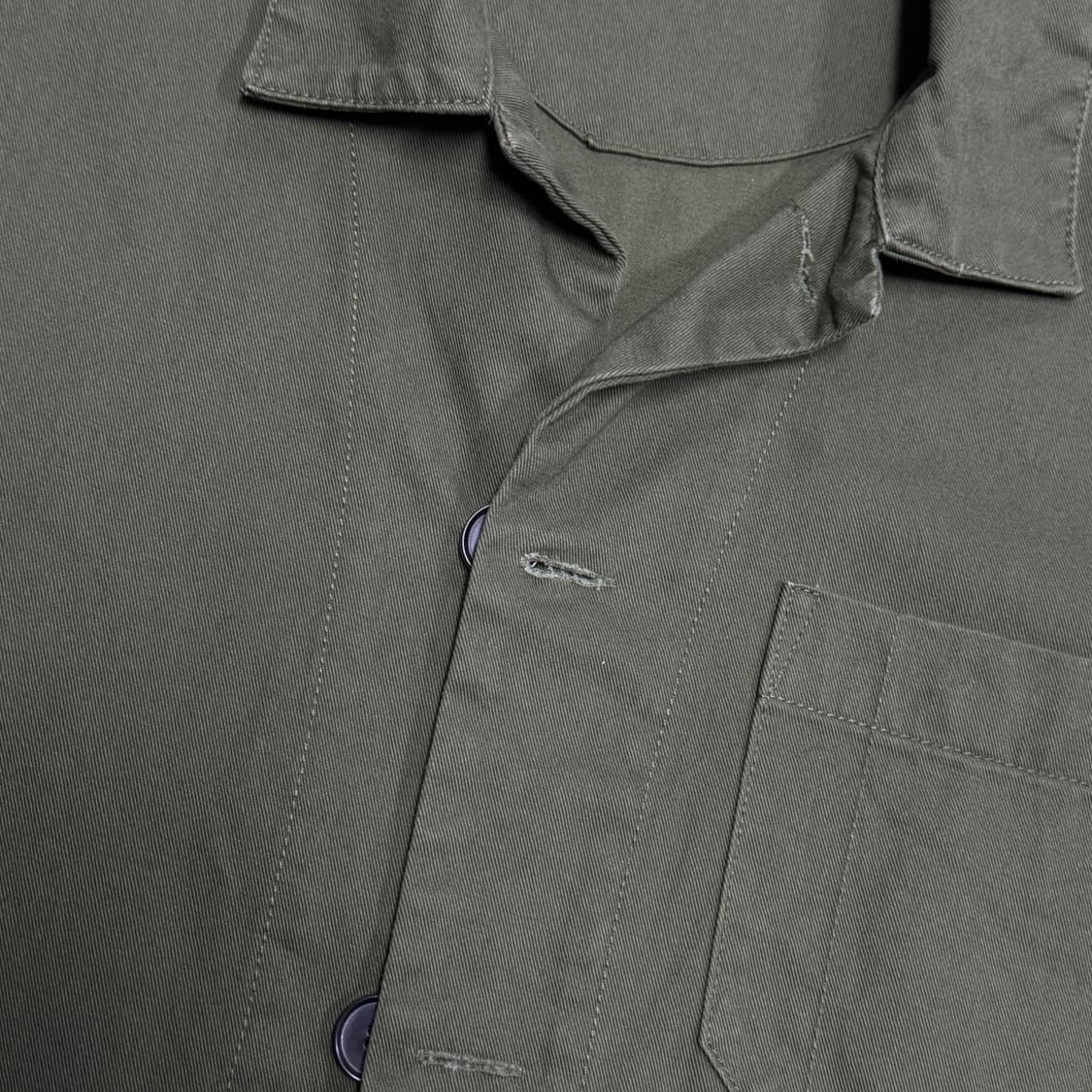 자라 밀리터리 카키 코튼 자켓 M 상품이미지4