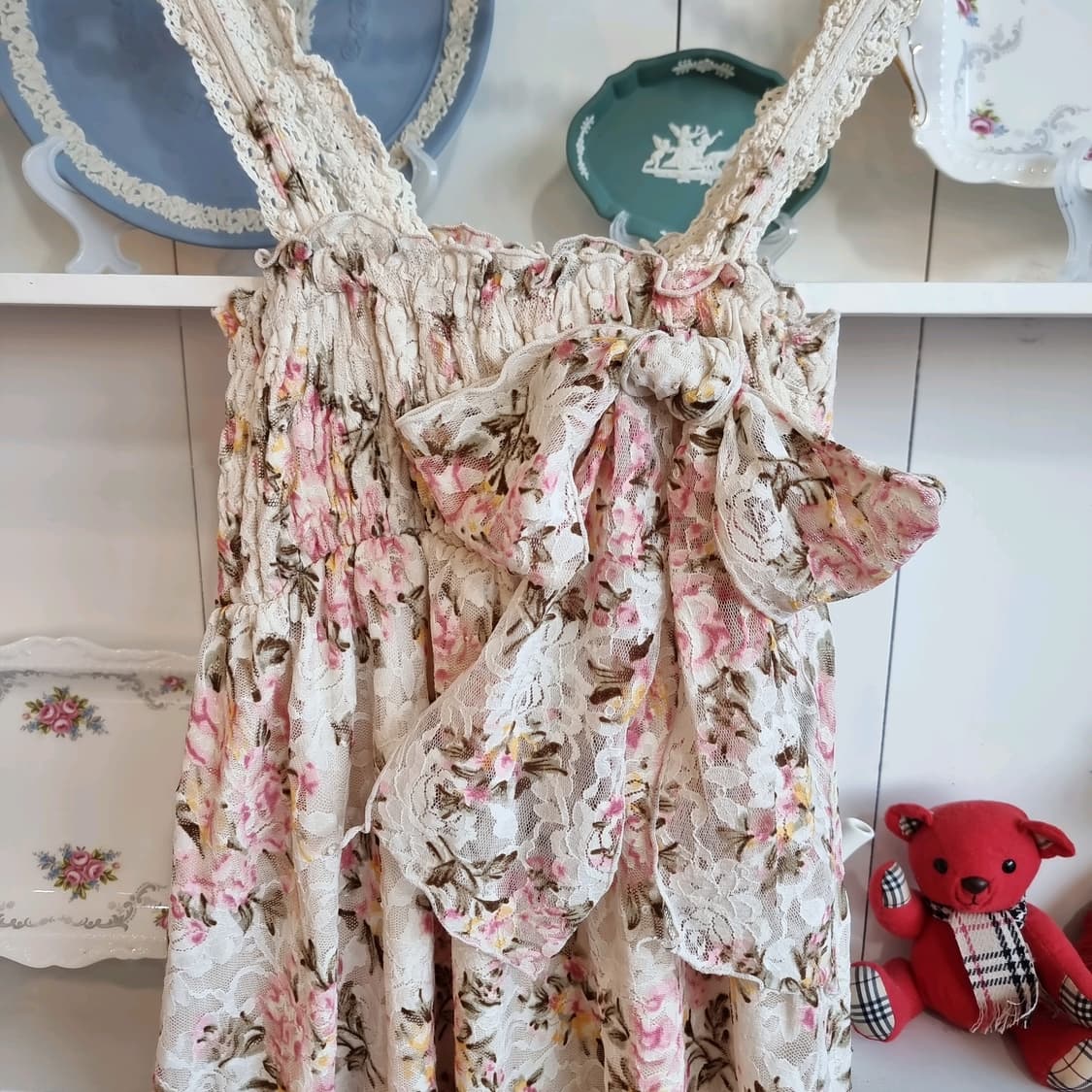 리즈리사 LIZLISA플로럴 레이스 원피스 상품이미지7