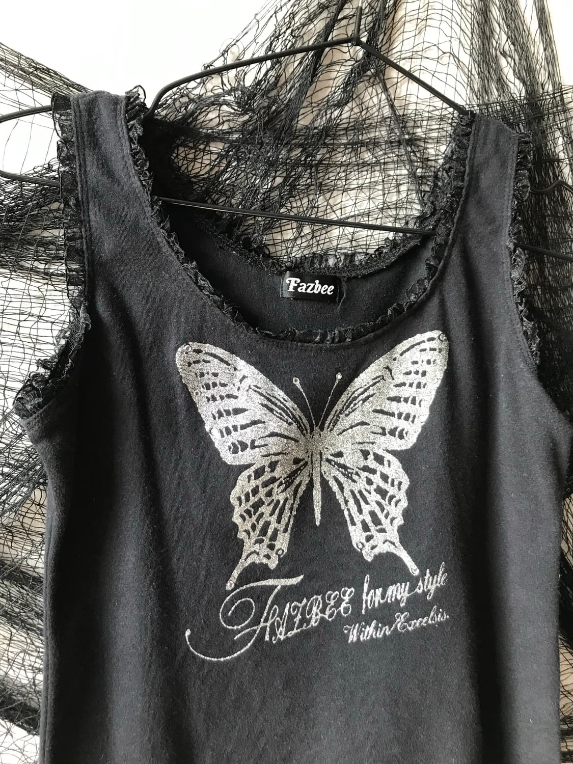 Butterfly lace detailed sleeveless   상품이미지4