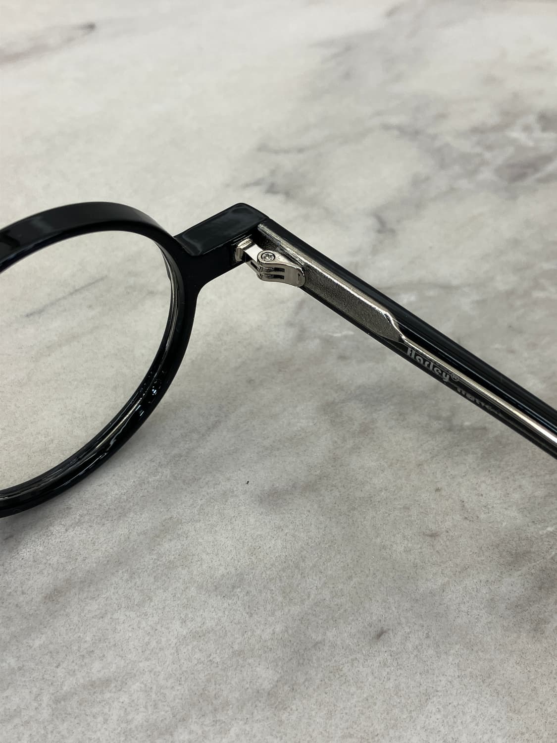 B57 HL 유광 블랙 라운드 뿔테 안경 7671 상품이미지3