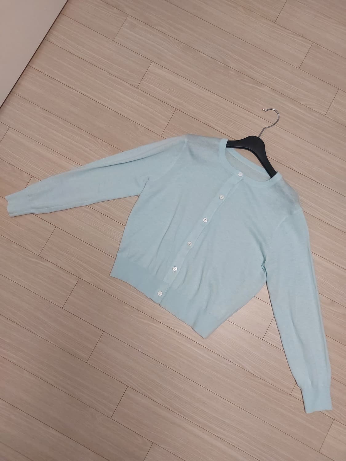 Twee 하늘색/민트색 가디건 상품이미지1