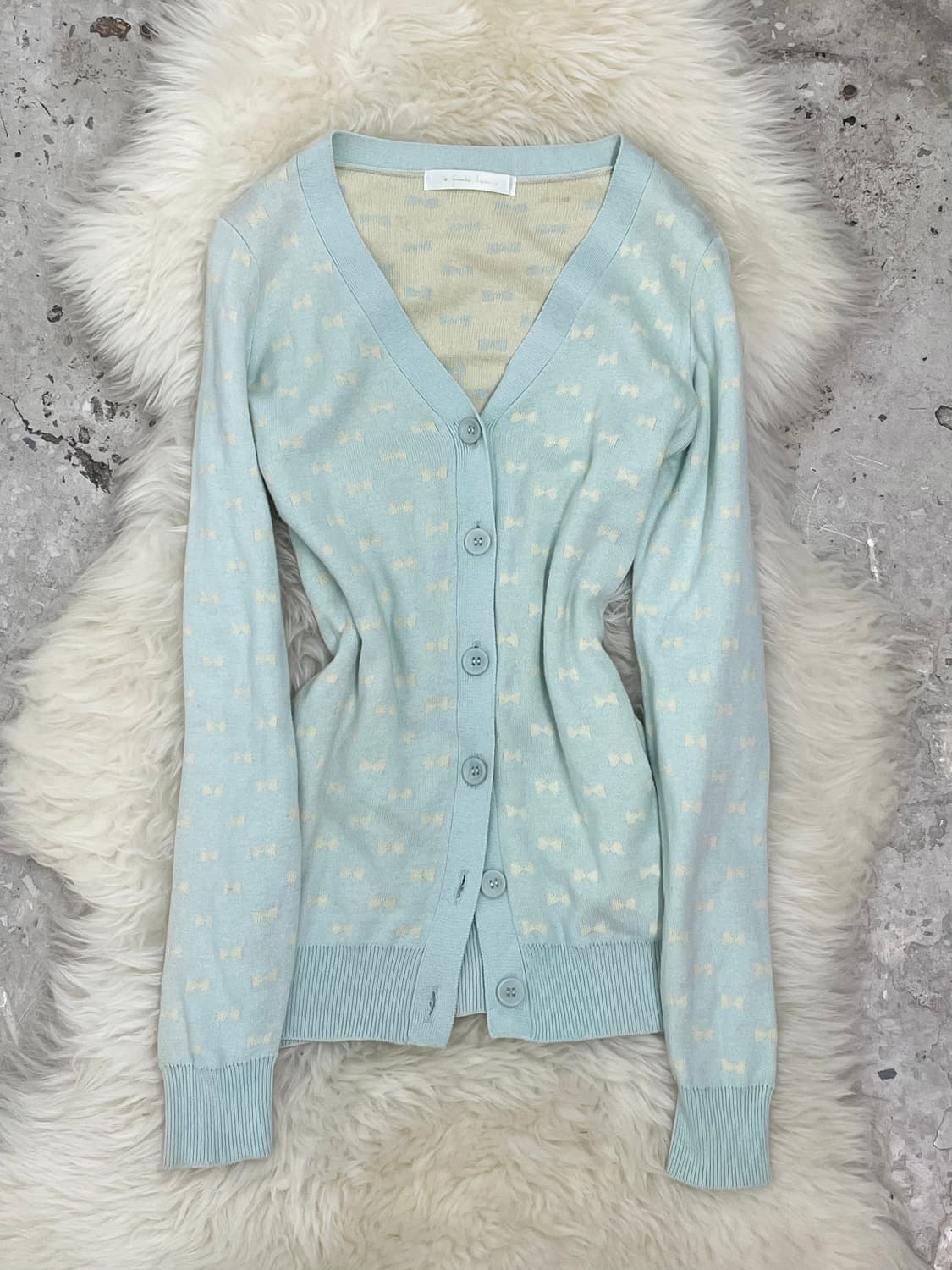 민트코어 키치 리본 가디건🎀 상품이미지1