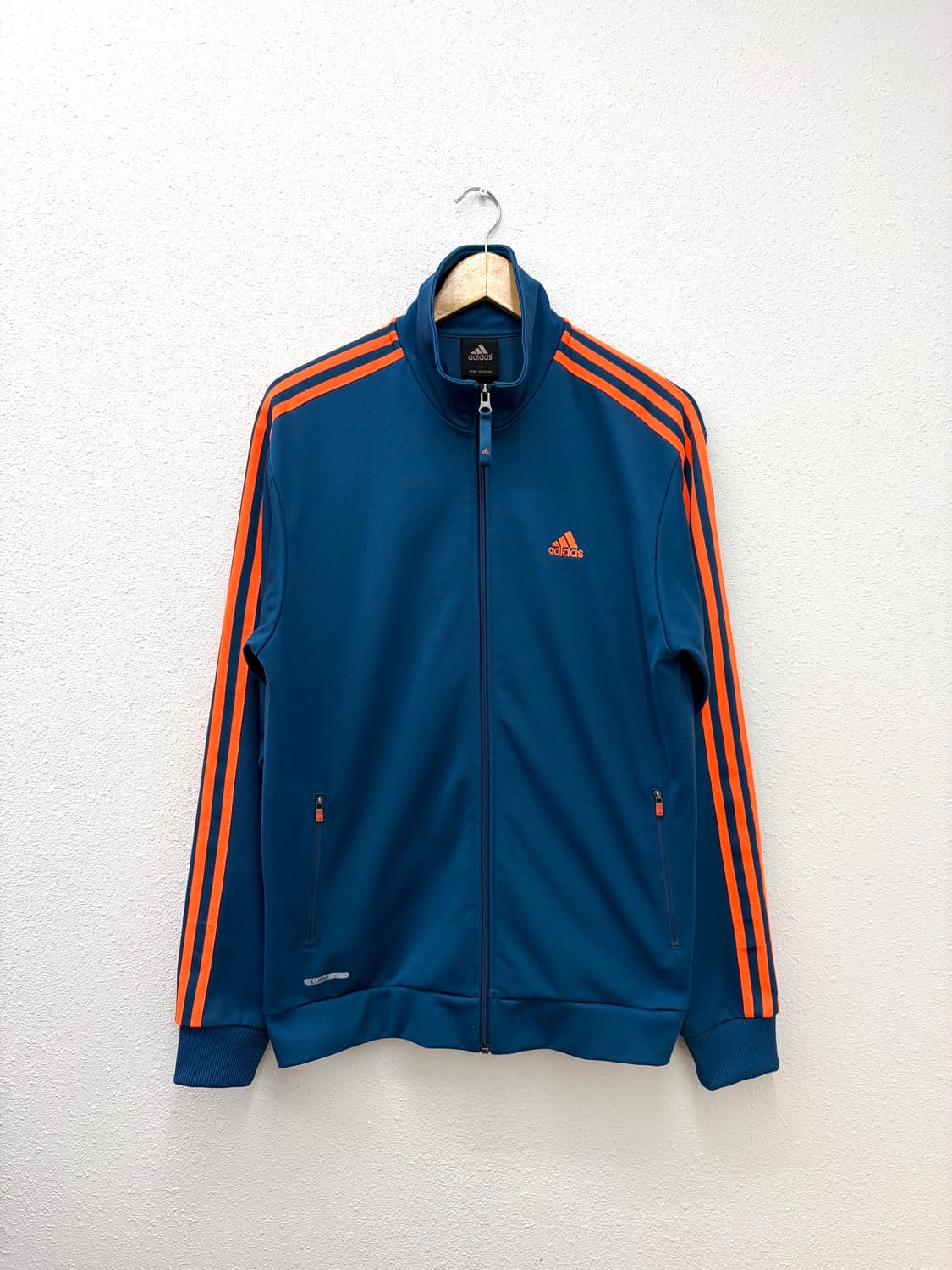 아디다스 네이비 오렌지 삼선 트랙 집업 상품이미지1