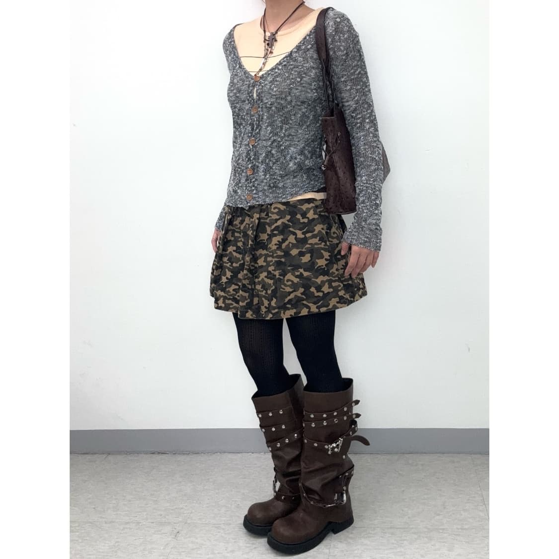 빈티지 카모 스커트 y2k 상품이미지2