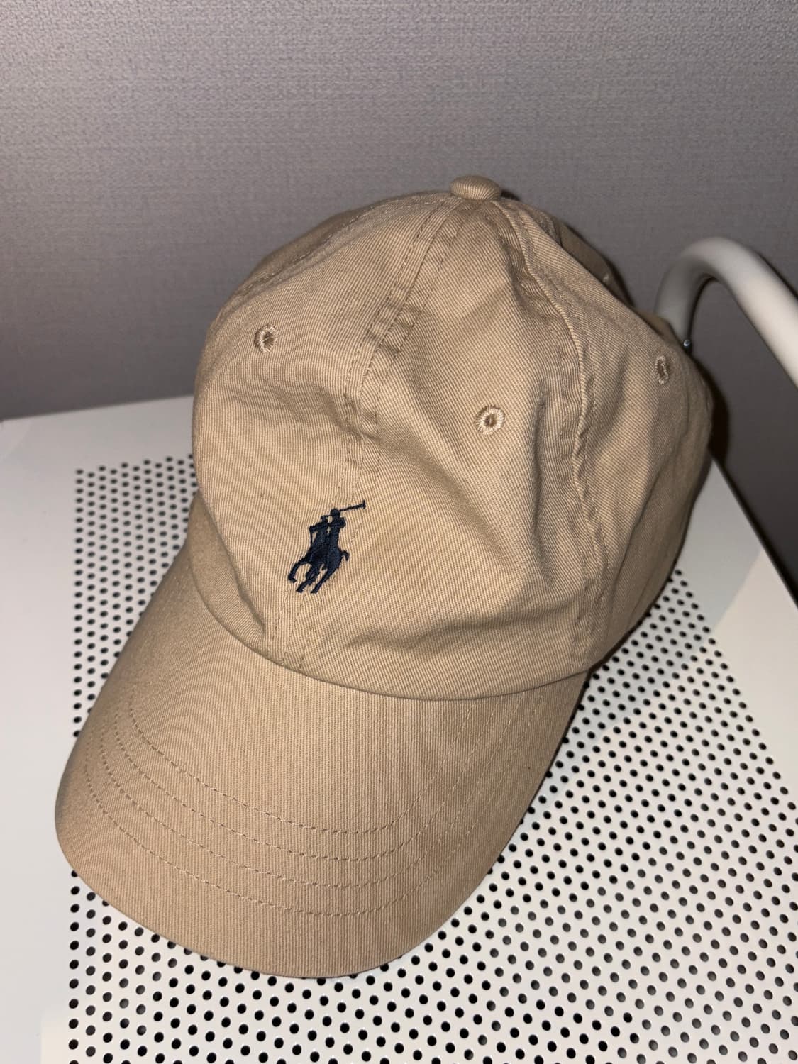 폴로 베이지 볼캡 상품이미지1