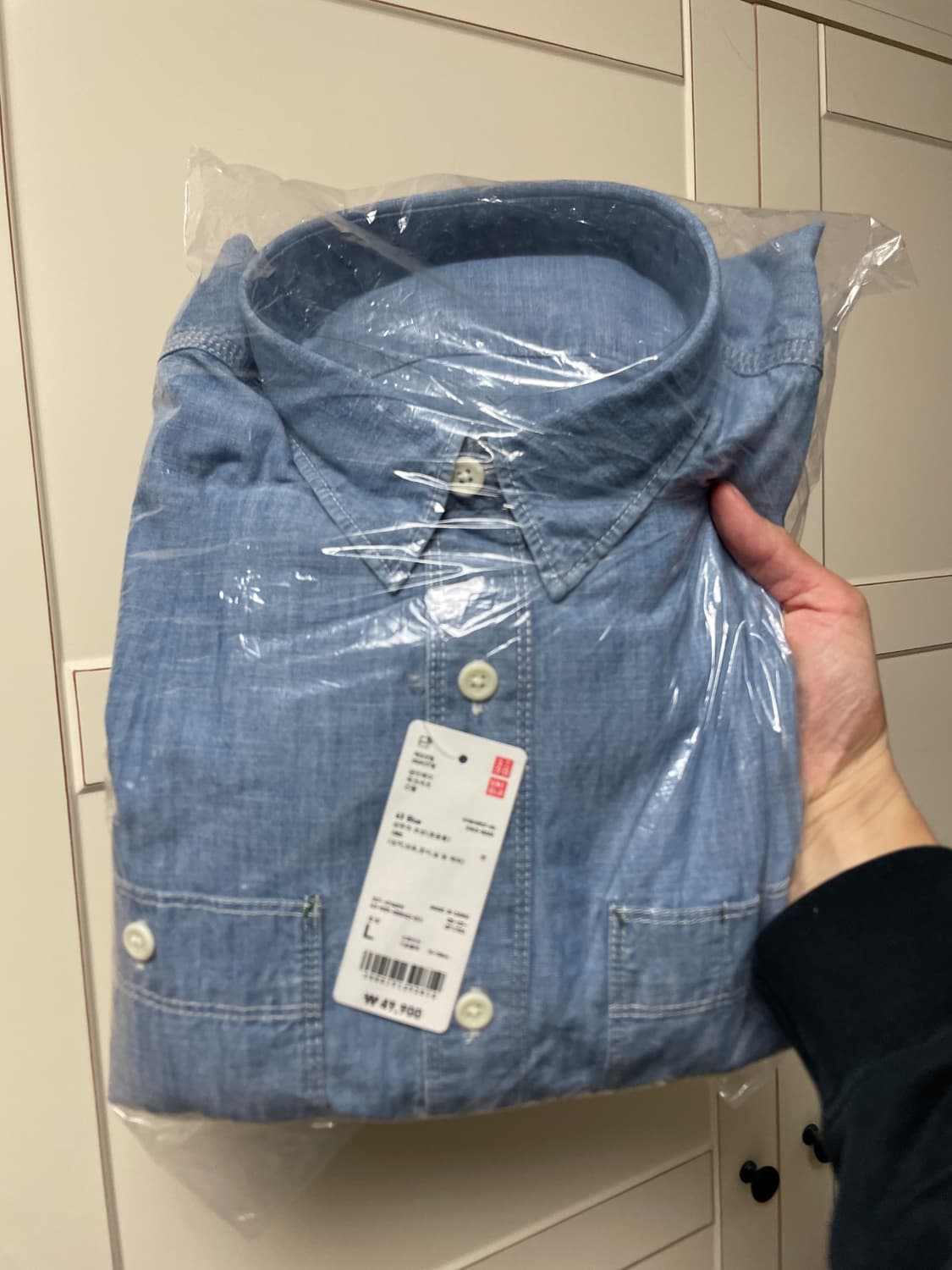 [L] 유니클로 샴브레이 상품이미지1