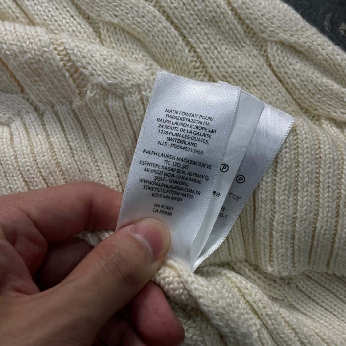 100 폴로 랄프로렌 신형 꽈배기 니트 상품이미지4