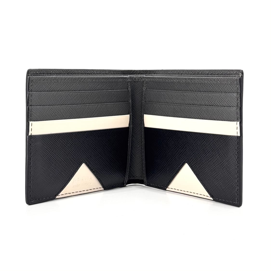 프라다 삼각로고 사피아노 반지갑 그레이 상품이미지9