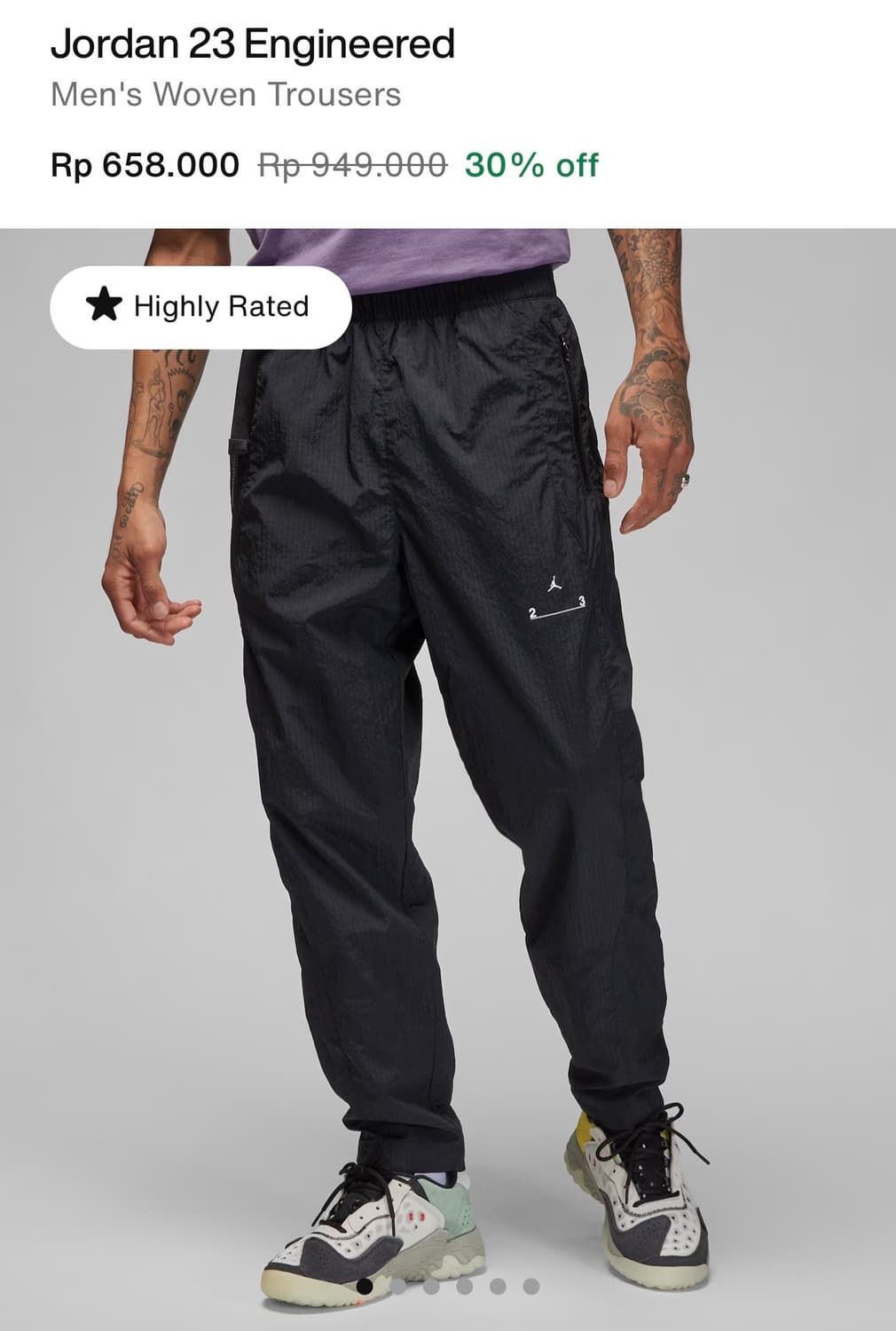 나이키 조던 23 엔지니어드 남성 우븐 팬츠 M 상품이미지6