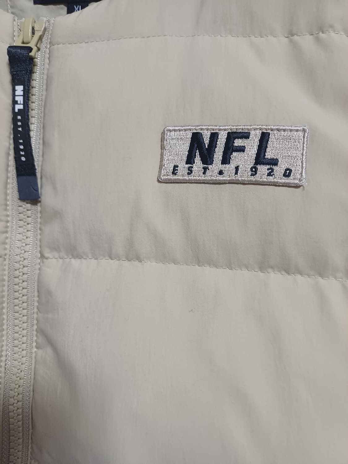 NFL TEAM APPAREL 베이지 넥리스 다운 재킷 XL (Duck 상품이미지3