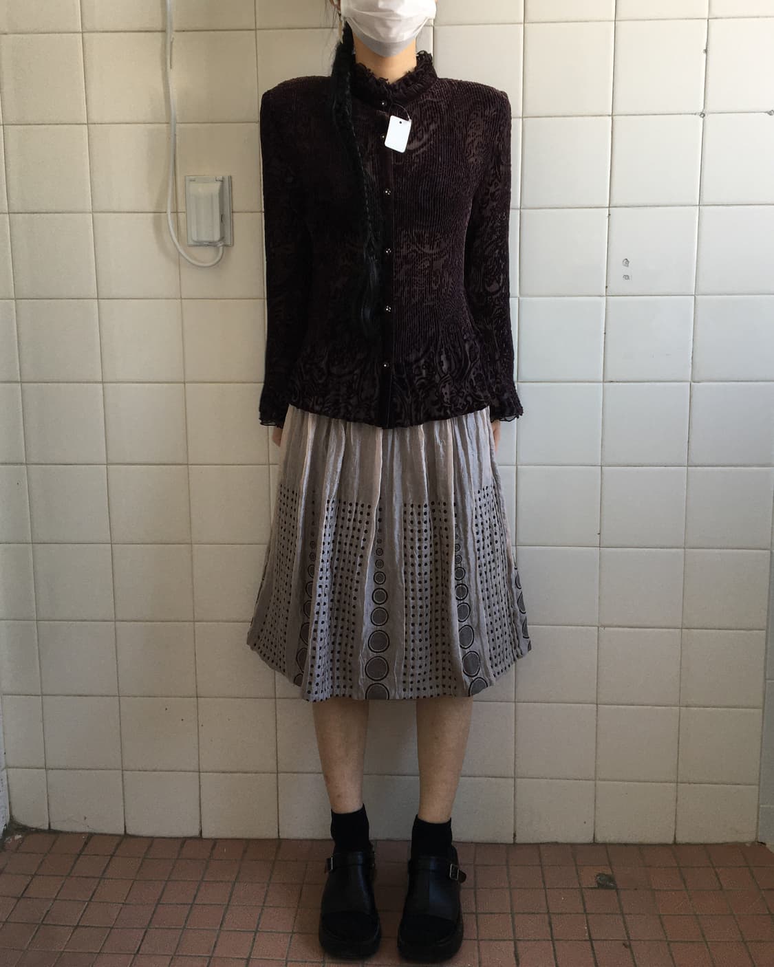 Pattern pleats jacket 상품이미지1