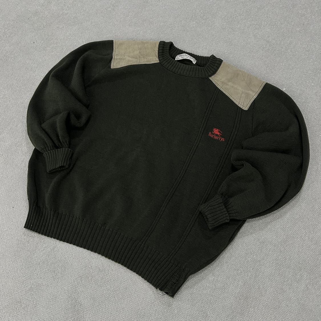 버버리 정품 니트 다크 그린 니트 L 상품이미지1
