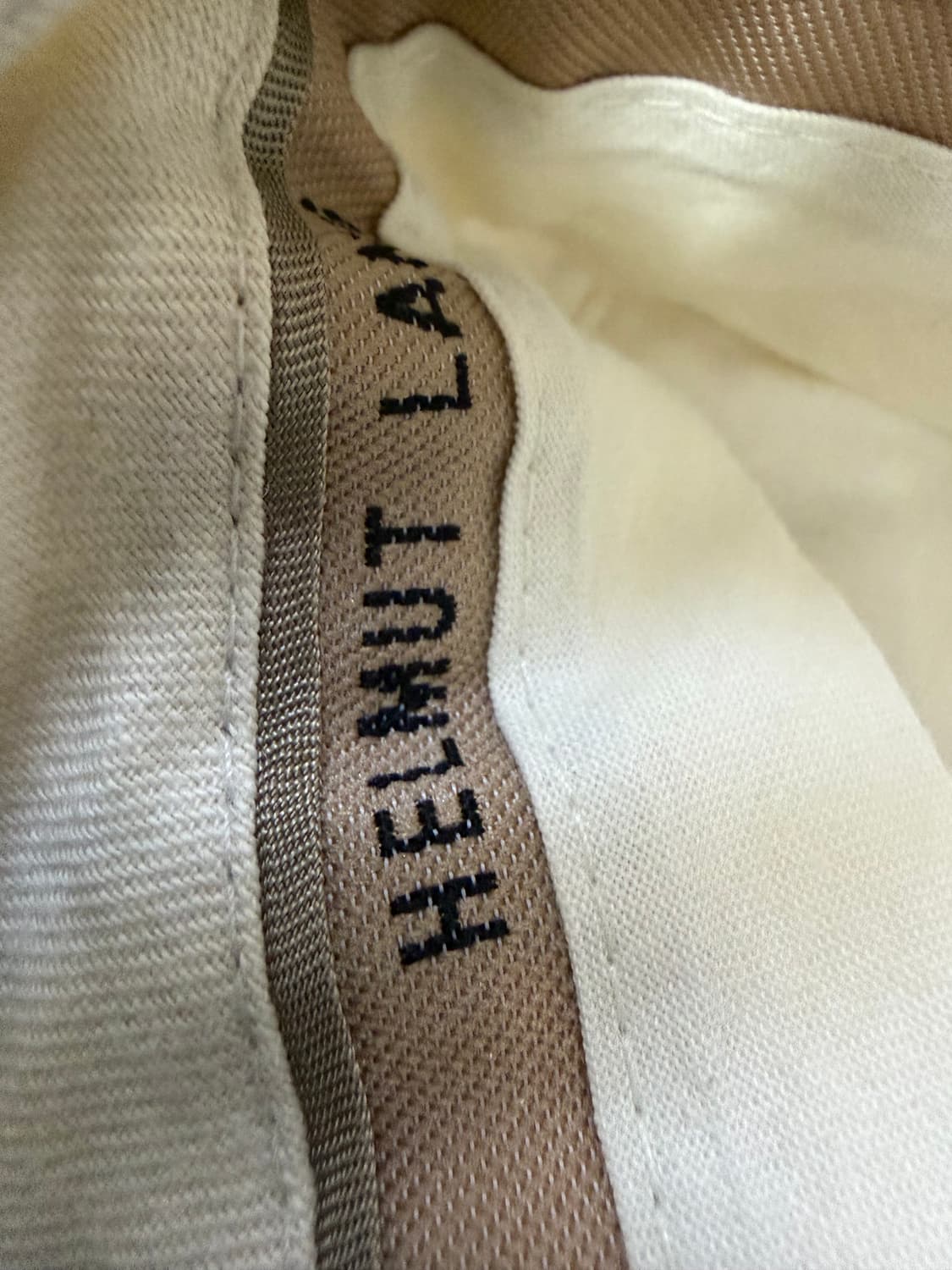 90s 헬무트랭 아카이브 몰스킨코튼 밀리터리 화이트 트라우저 상품이미지5