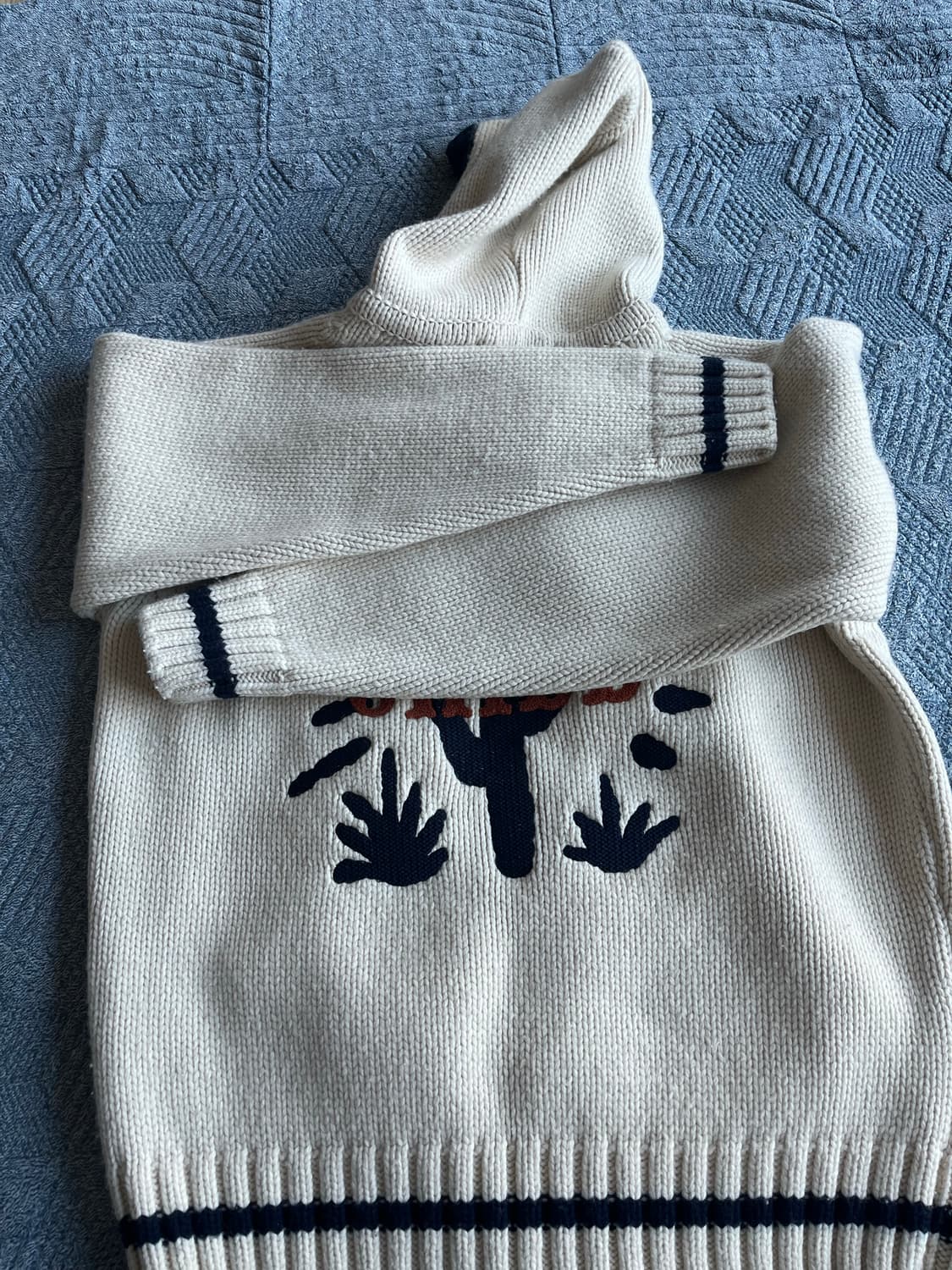 에프터프레이 코위찬 집업 니트 후드 L 상품이미지4