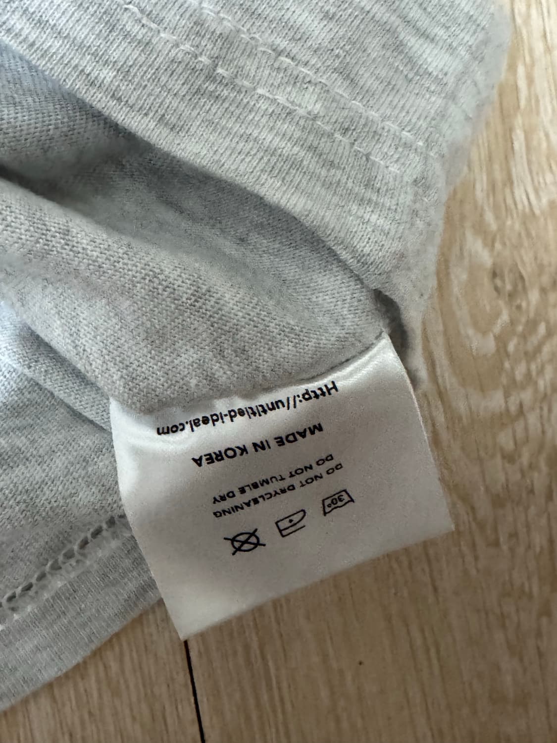 언타이틀드 아이딜 오버사이즈 롱슬리브 라이트 그레이 OS 상품이미지10